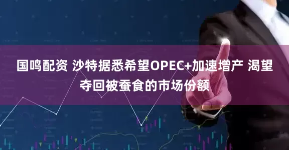 国鸣配资 沙特据悉希望OPEC+加速增产 渴望夺回被蚕食的市场份额