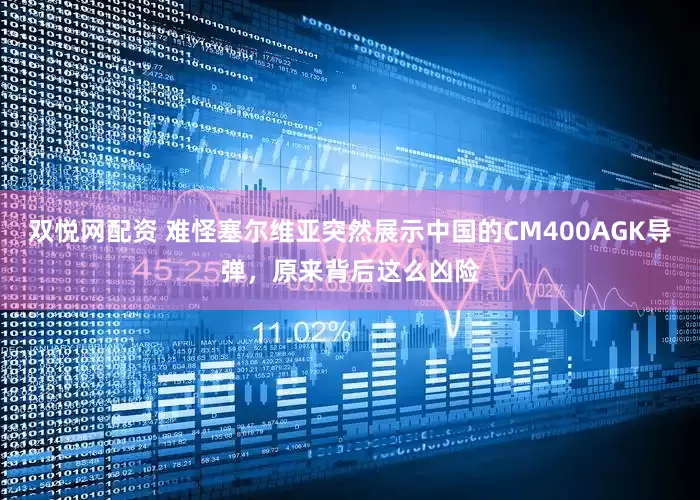 双悦网配资 难怪塞尔维亚突然展示中国的CM400AGK导弹，原来背后这么凶险